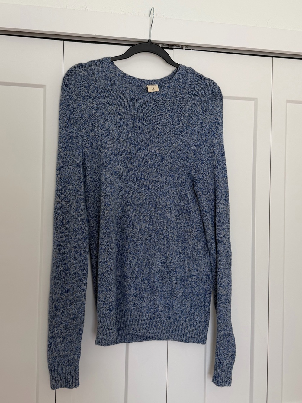 Hollister Blue Crewneck Knit Sweater - Men's Lightweight Pullover